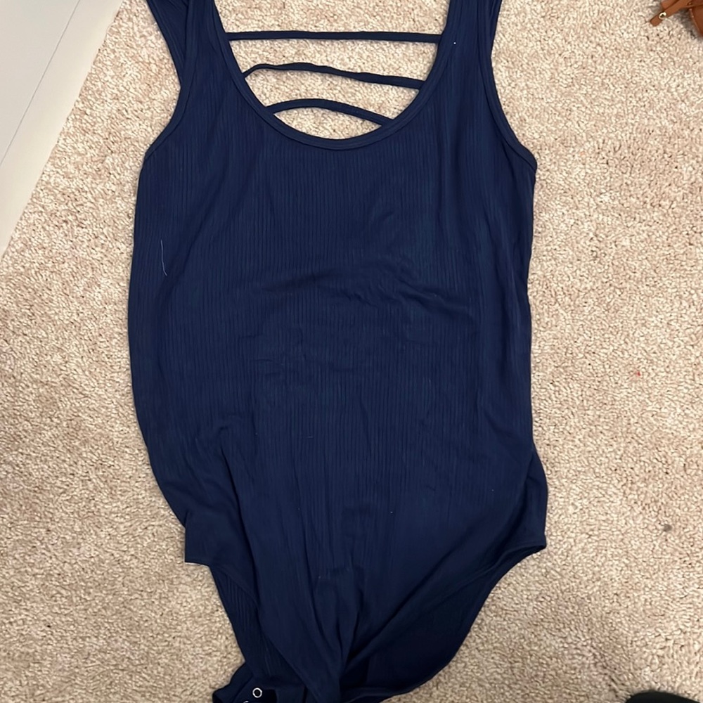 PINK VS Navy Bodysuit